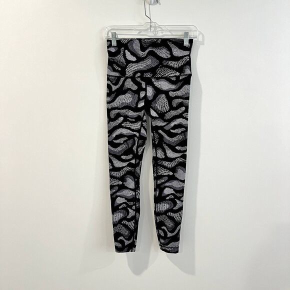 Lululemon Wunder Under Pant Hi-Rise Warp Ice Grey Black Leggings 6 - Picture 3 of 7